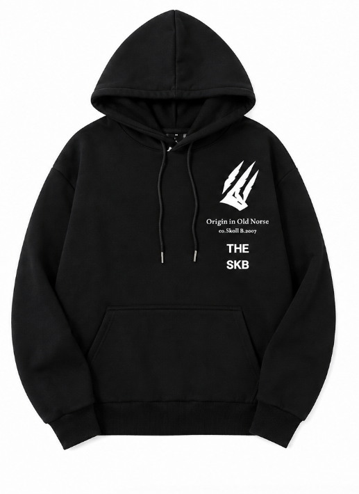 Sudadera Relaxed negra con capucha